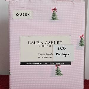 Laura Ashley Pink Queen Sheet Set